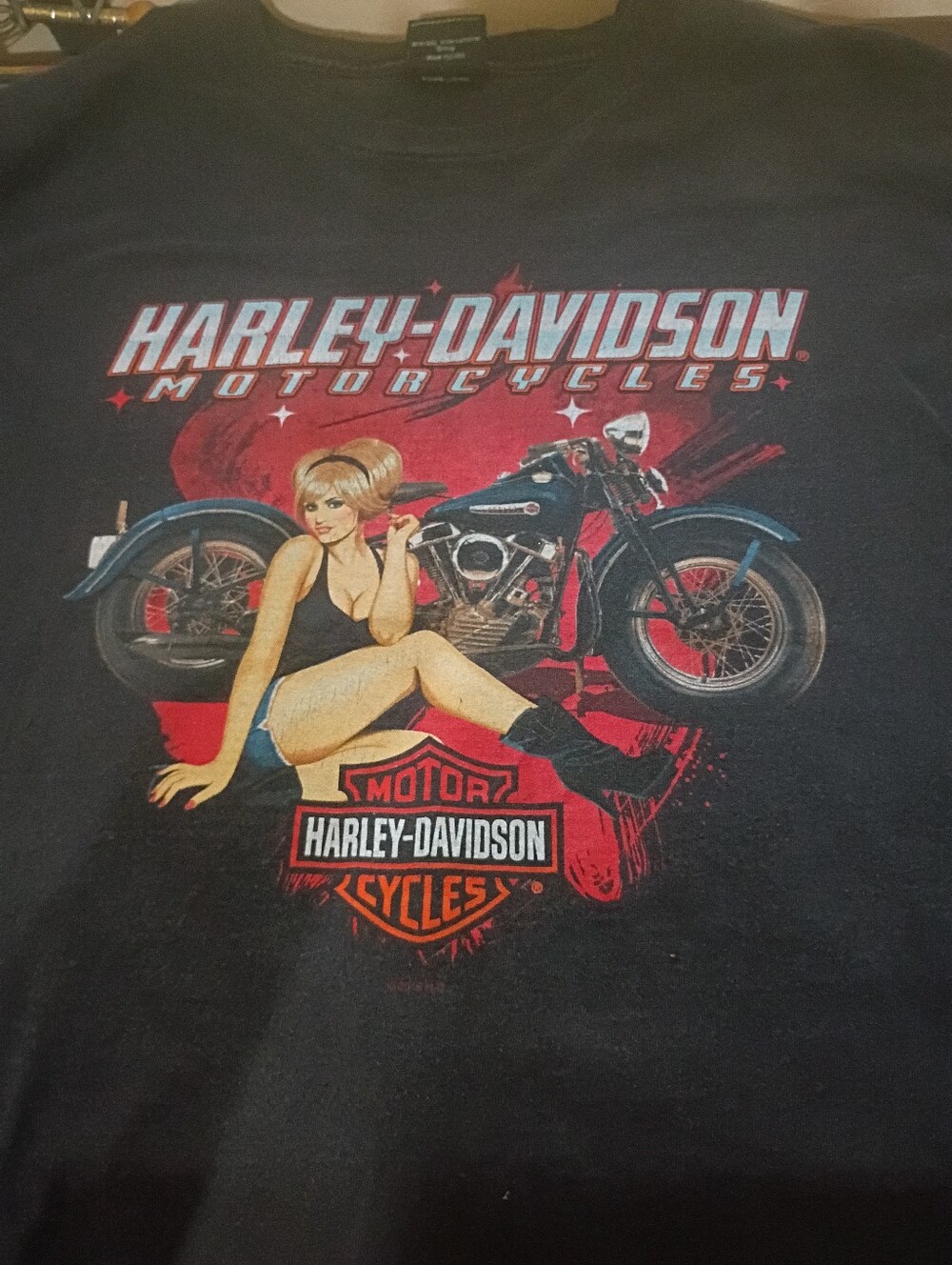 Harley Davidson T Shirt Sexy Lady California sz.3XL Outstanding Graphics
